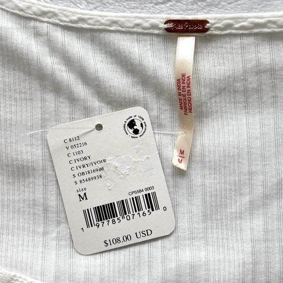 FREE PEOPLE Pretty Please Long Sleeve Embroidered Tunic--M - Picture 11 of 14